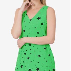 Zenana V-Neck Star Print Sleeveless Tank